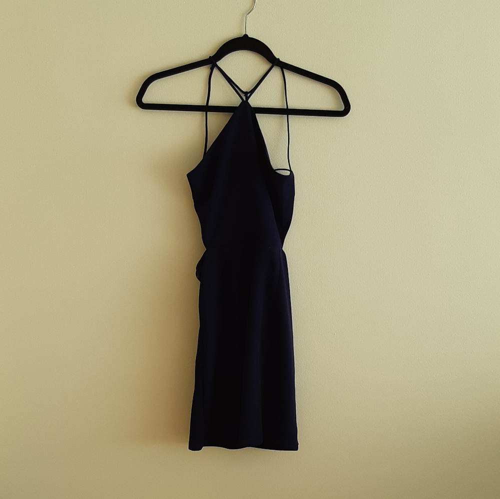 SHEIN backless navy dress - Picture 4 of 5